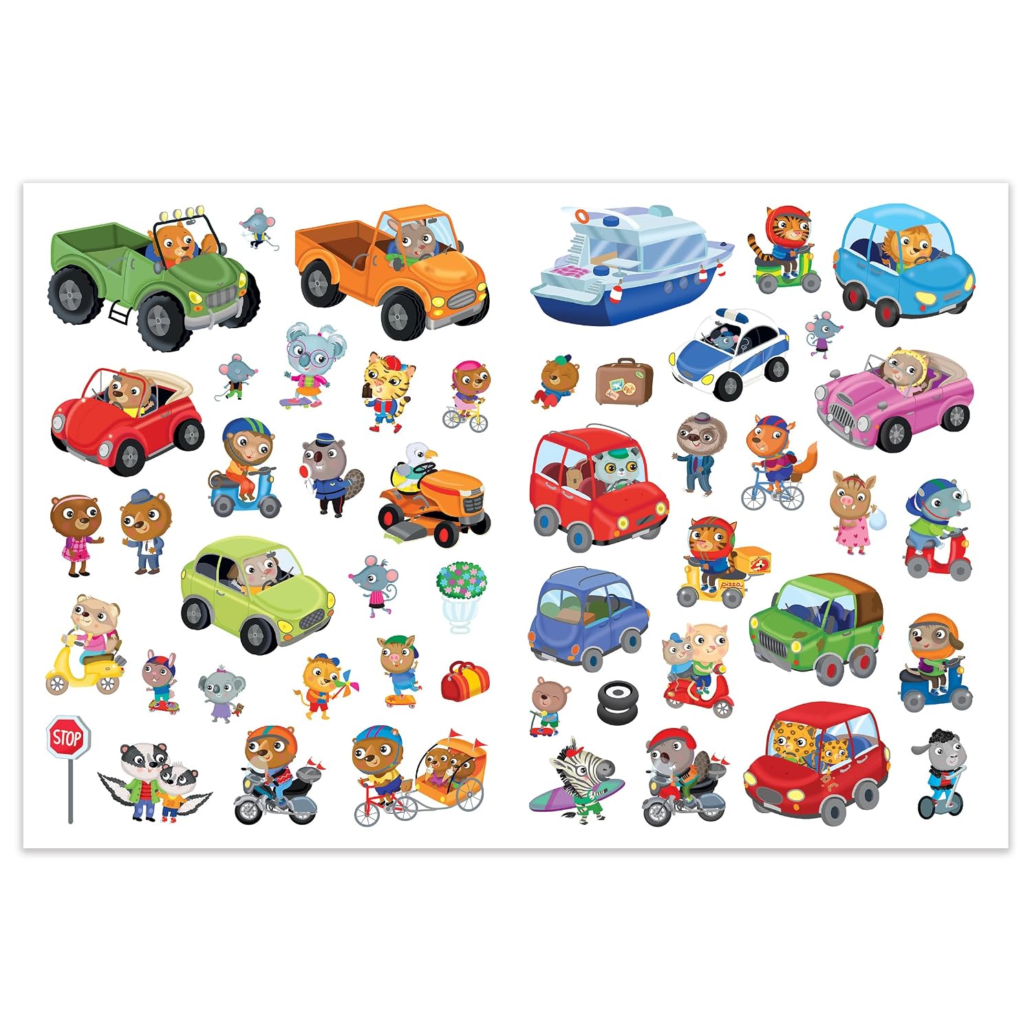 Seek & Find with Freddy & Ellie: Transports | Interactive Hidden Object Sticker & Activity Book for Kids Ages 3–7 image 5
