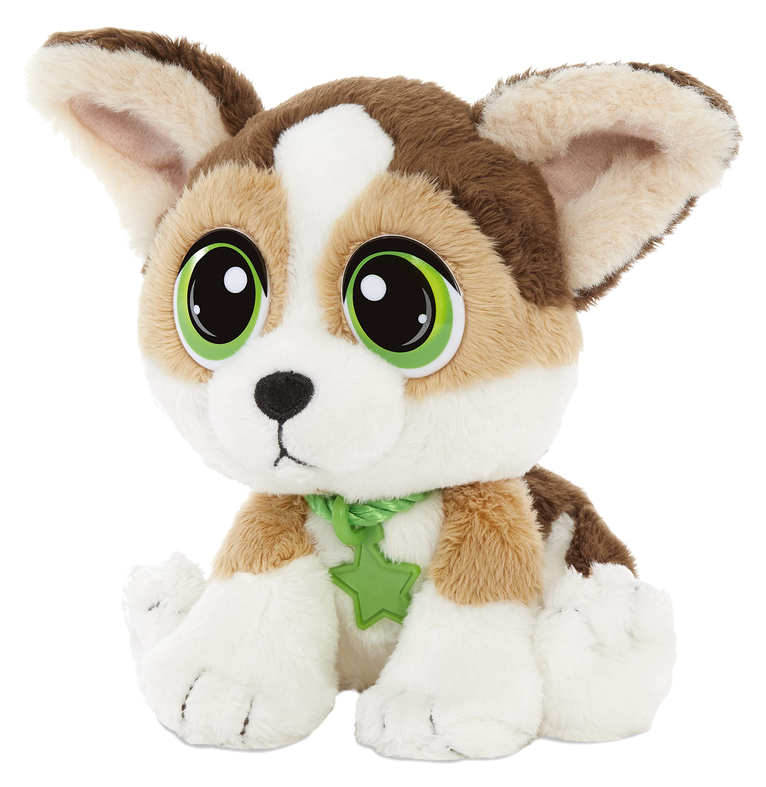 little tikes 658051EUC Rescue Tales Babies Corgi-Unterhaltsames Plüschtier für Kinder zum Sammeln-mit Halsband, Anhänger, Hundehütte, Sticker & Funktionen, ab 3 Jahren