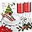 Festiva 176Pcs Christmas Plastic Plates Heavy Duty- Christmas disposable Dinnerware Set-include 50Plates 25Plastic Silverware 25Cups 25Holly Berry Napkins
