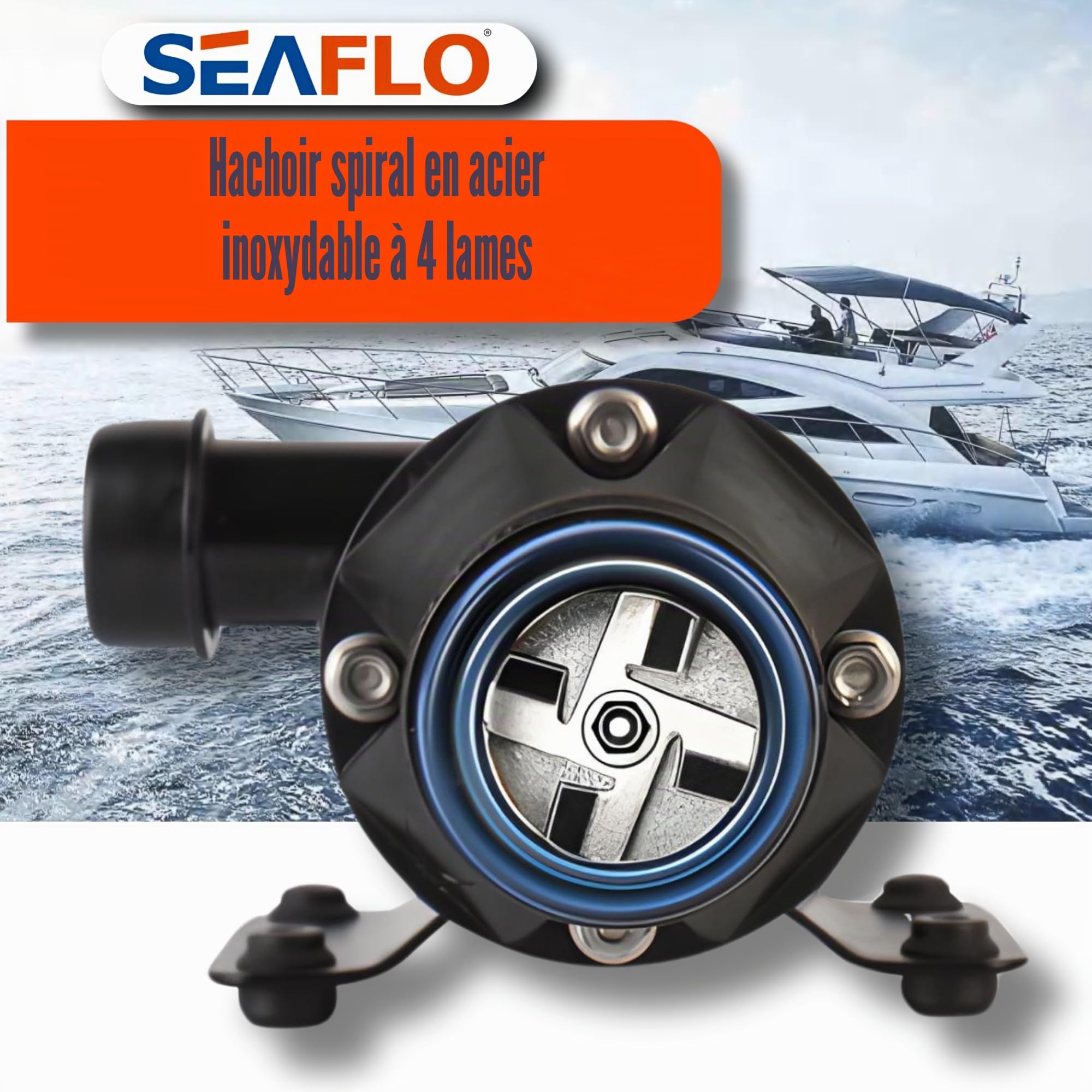 SEAFLO Nouveau système de pompe à broyeur 12 V pour RV Marine Série 01 Moteur amélioré