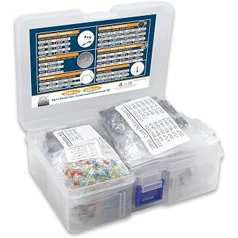 DIYoung 1390 St&uuml;ck Elektronisches Komponenten Kit, mit LED-Dioden, Metallschichtwiderst&auml;nden, Elektrolytkondensatoren Paket, 