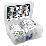 DIYoung 1390 PZ kit di Componenti Elettronici, inclusi Diodi LED, Resistenze a Strati Metallici, Alloggiamenti per Condensatori Elettrolitici, Diodi, Condensatori Ceramici, Transistor