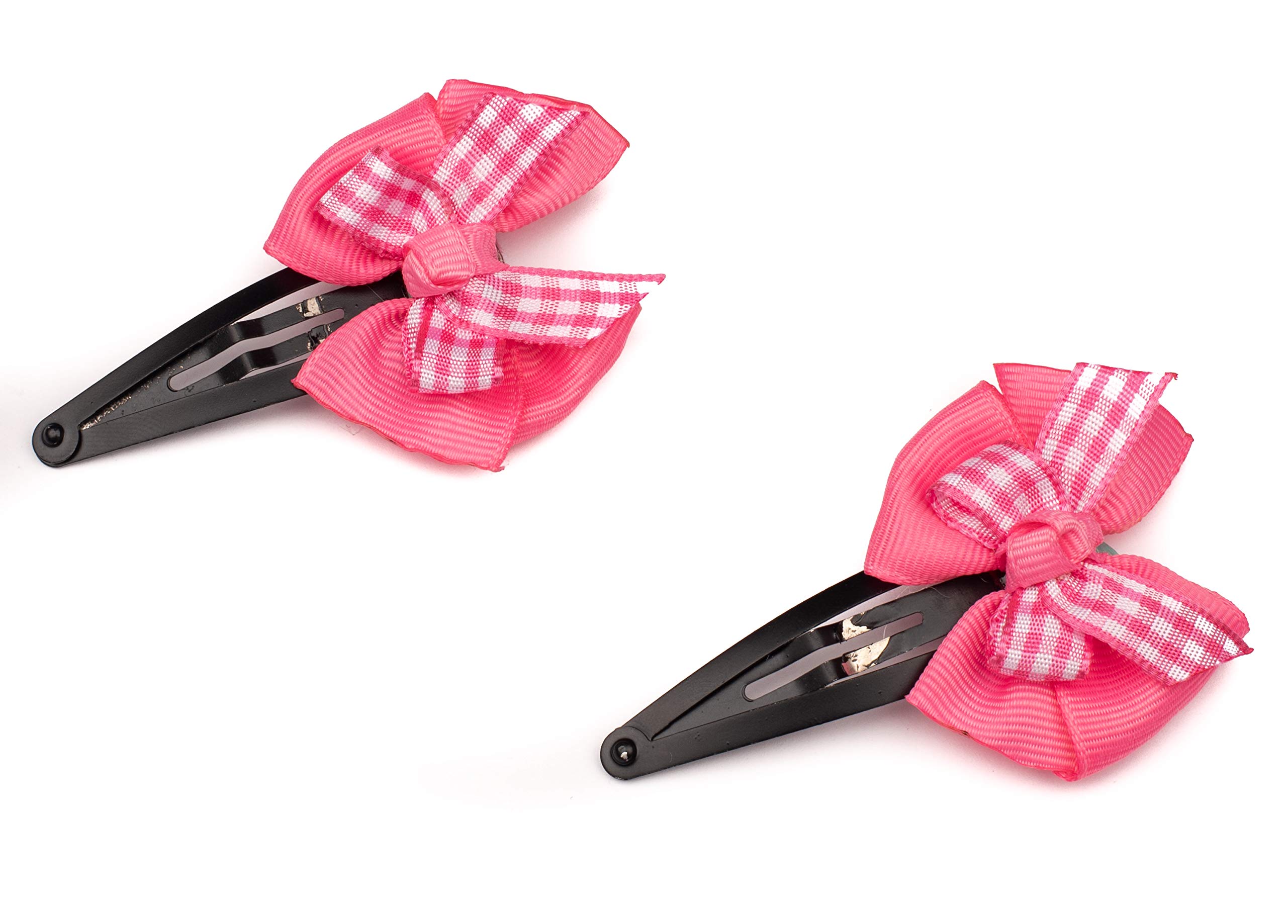 Pink Gingham bow on Tic Tac Pins For Girls