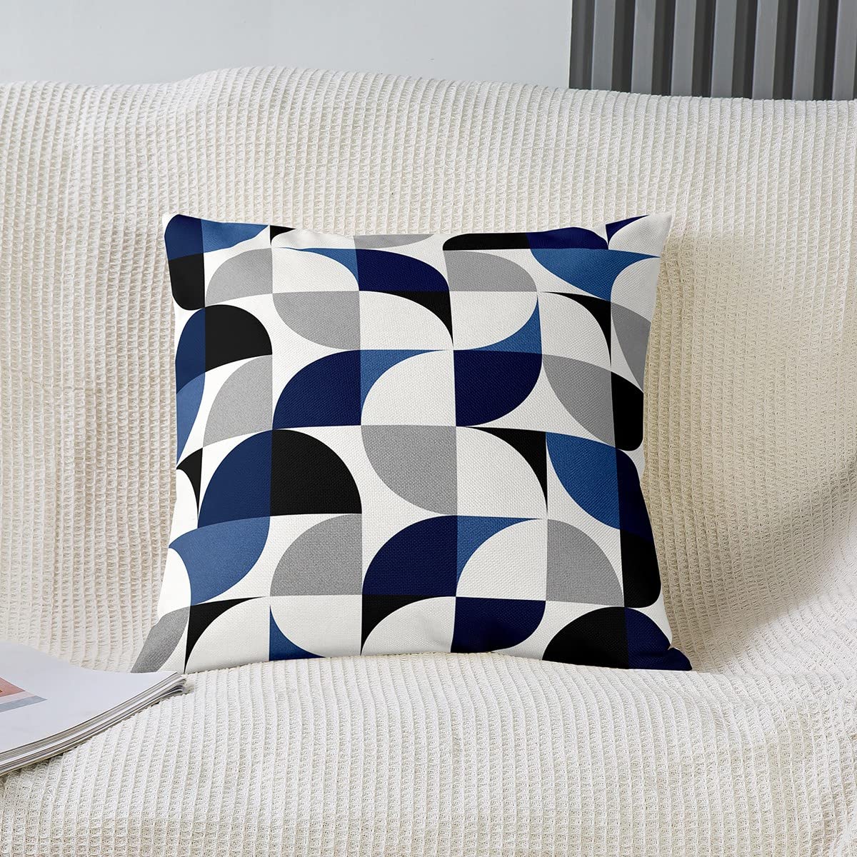 Set di 4 Federe per Cuscini Decorativi Divano Copricuscino Decorazioni in Lino per Esterni Fodera per Camera da Letto, Divano, Letto, Giardino 45x45CM | Leroy Merlin