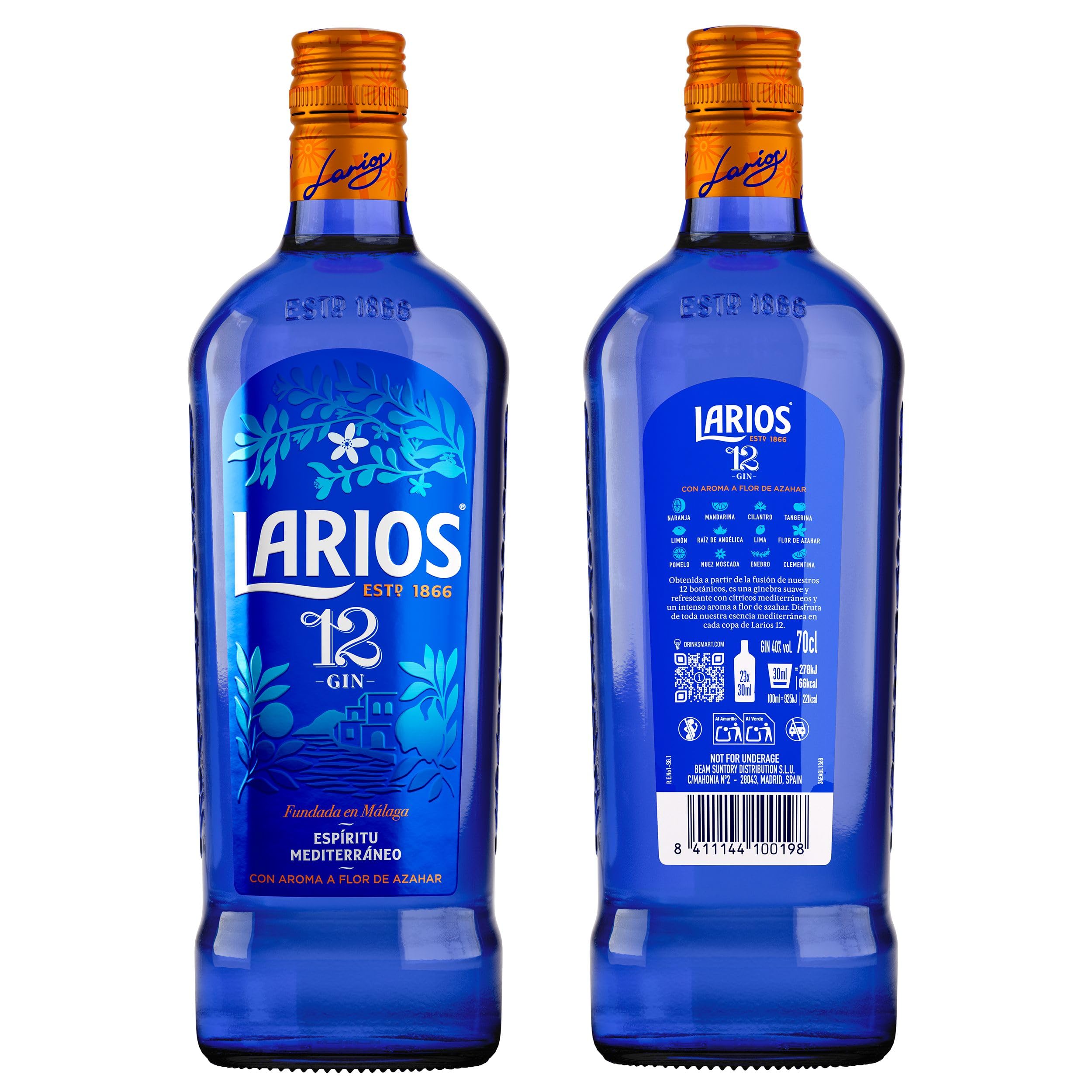 Larios 12 Ginebra Premium Mediterránea 70cl