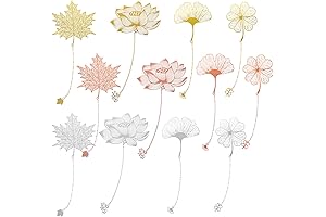 12-Piece Gold Bookmarks with Chain