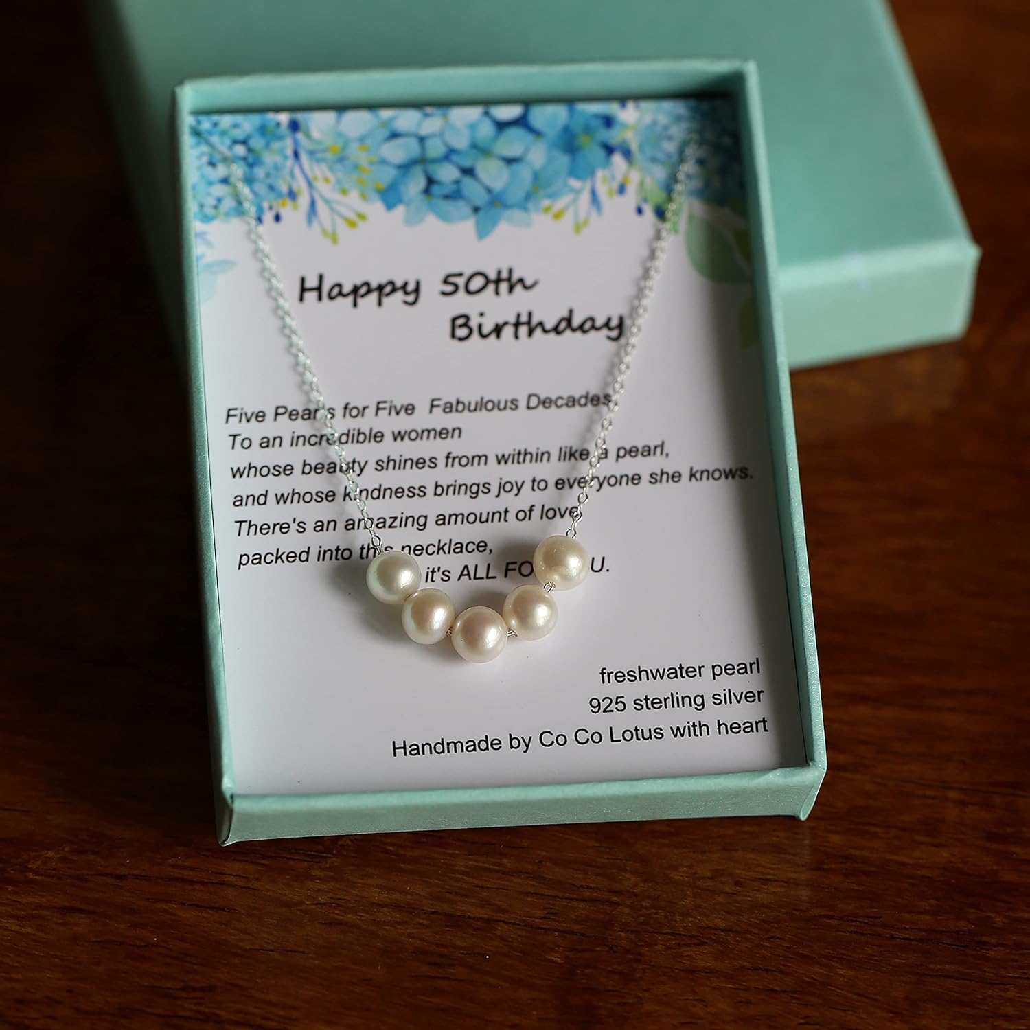 50th birthday gifts for women, Simple White Pearl Necklace Crafted with 6mm Freshwater Cultured Pearl and Sterling Silver Adjustable Cable Chain, Gifts for Women - Image 8