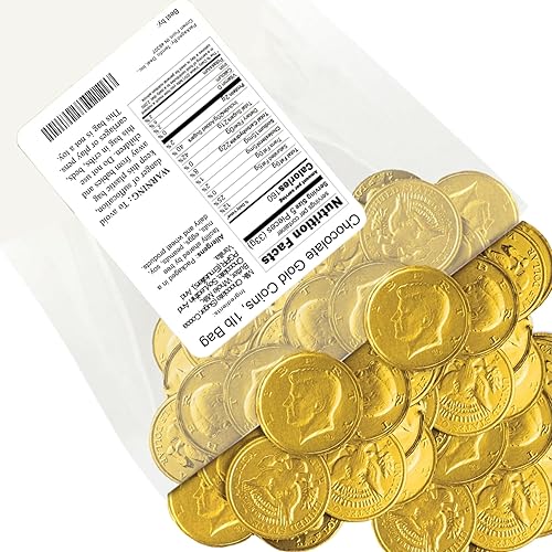Miniatura 1 de Monedas de oro chocolate, bolsa de 1 libra