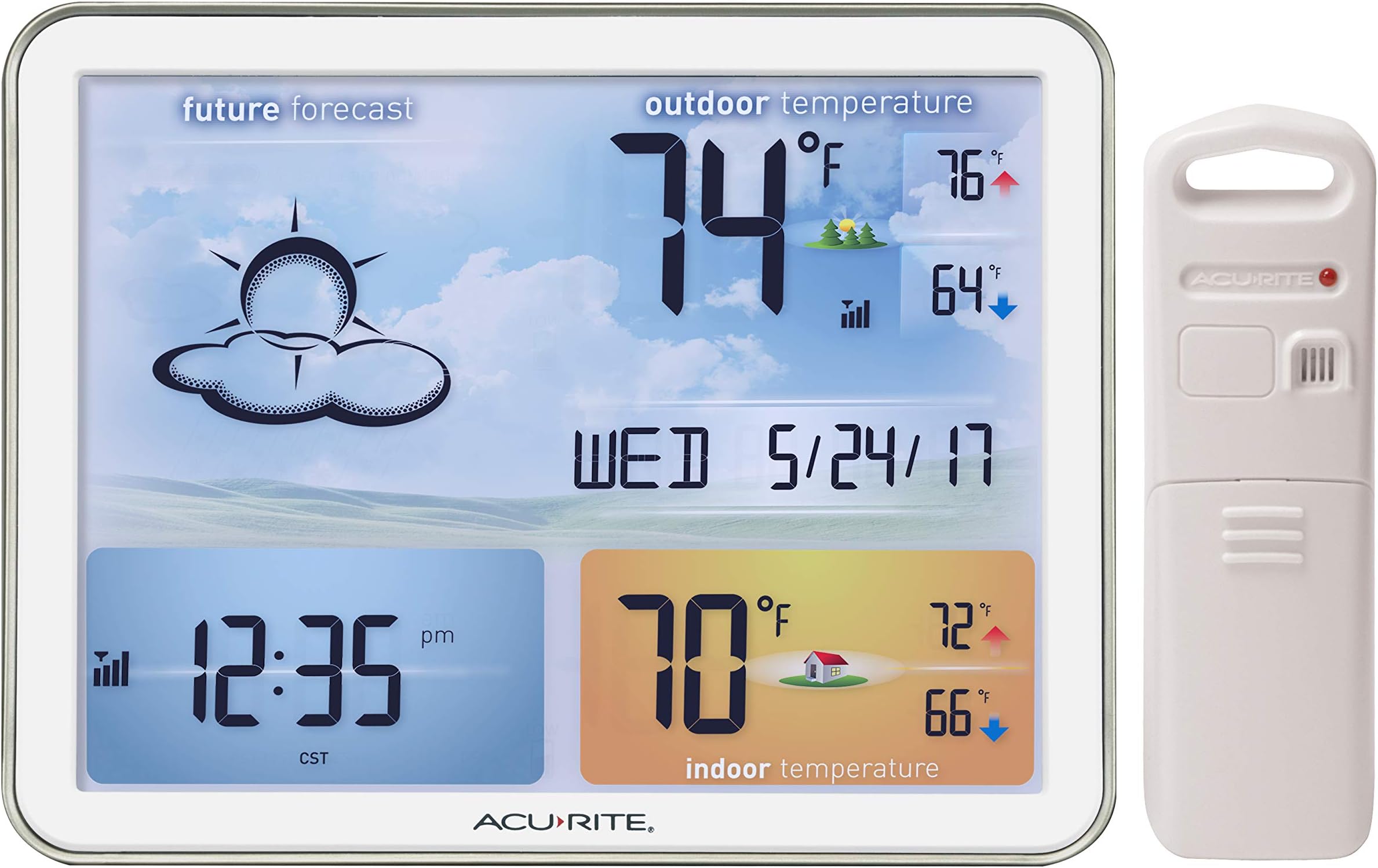 02081M Weather Station with Jumbo Display & Atomic Clock by AcuRite