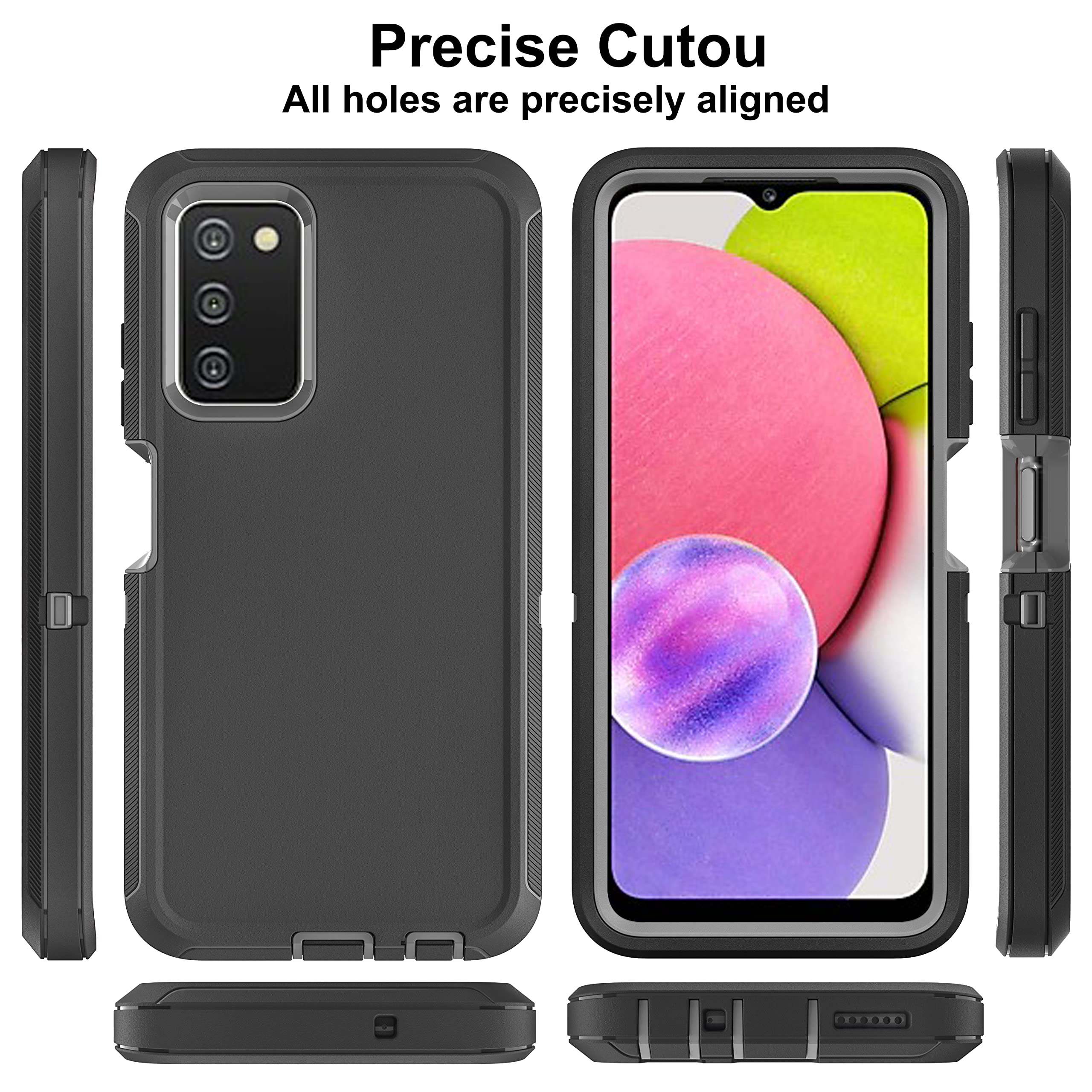 galaxy s25 plus phone cases Dexnor Case for Samsung Galaxy S25 Plus Full Body With Screen Protector Slide Camera Bumper Kickstand Heavy-duty Shockproof Grade Cover Blue