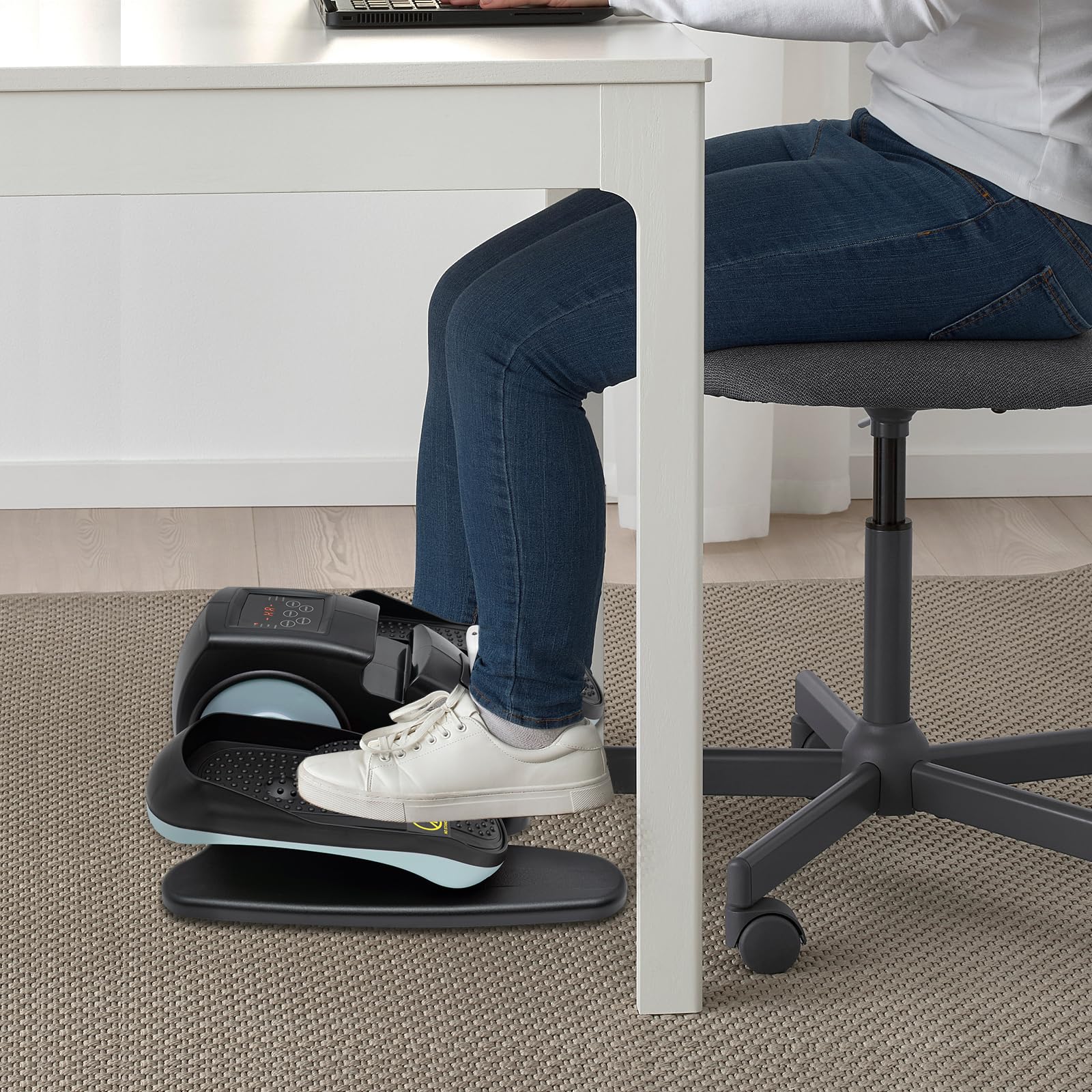 Pédalier Trainer 5 vitesses avec écran LCD, pédalier pour personnes âgées, équipement d'entraînement pour l'endurance, les jambes, les personnes âgées, mini vélo d'appartement