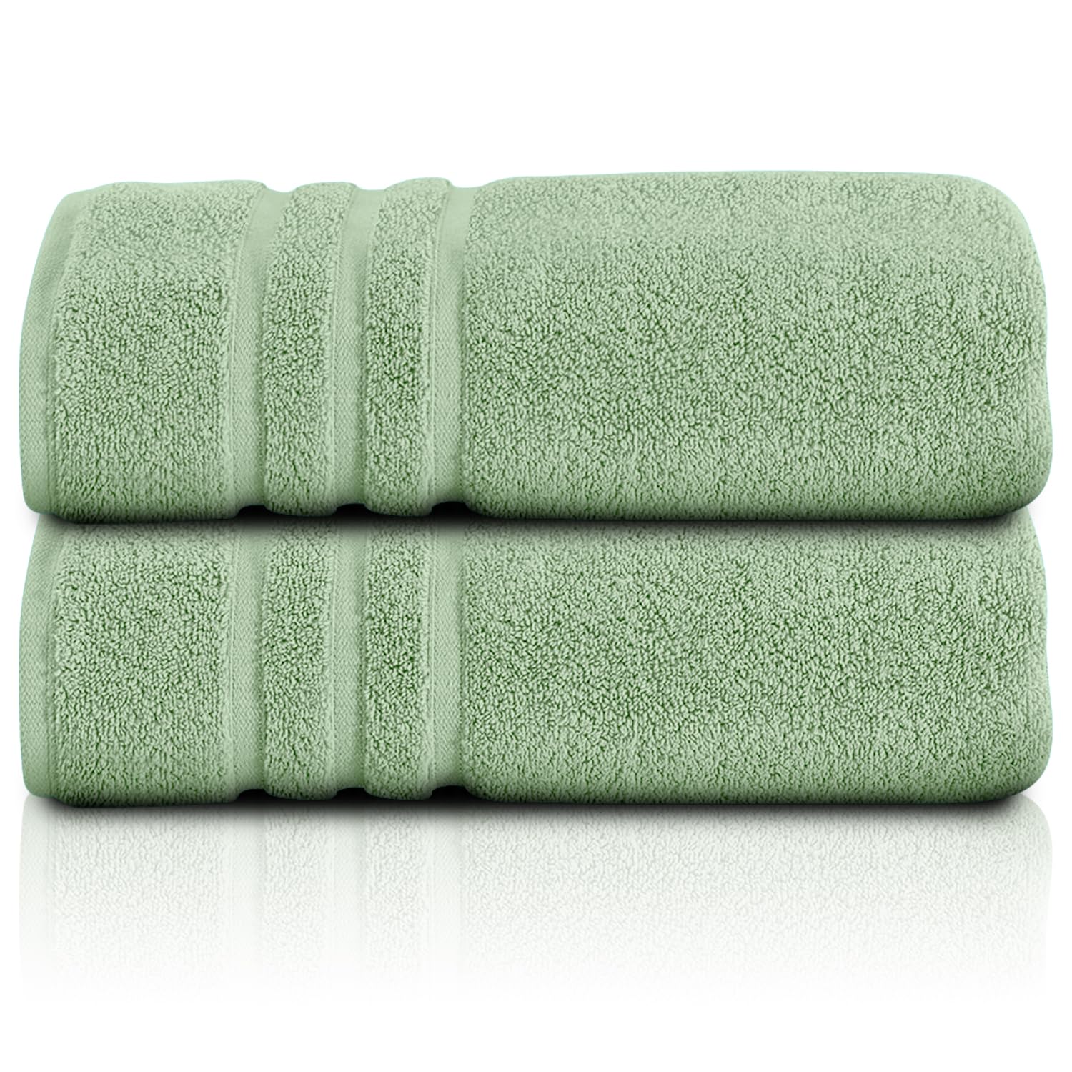 GC GAVENO CAVAILIA Egyptian Cotton Towel Set (70x120 Cm) - 2 Piece Fast Drying Large Bath Towels - Highly Water Absorbent Towels For Bathroom - Easycare - Super Soft
