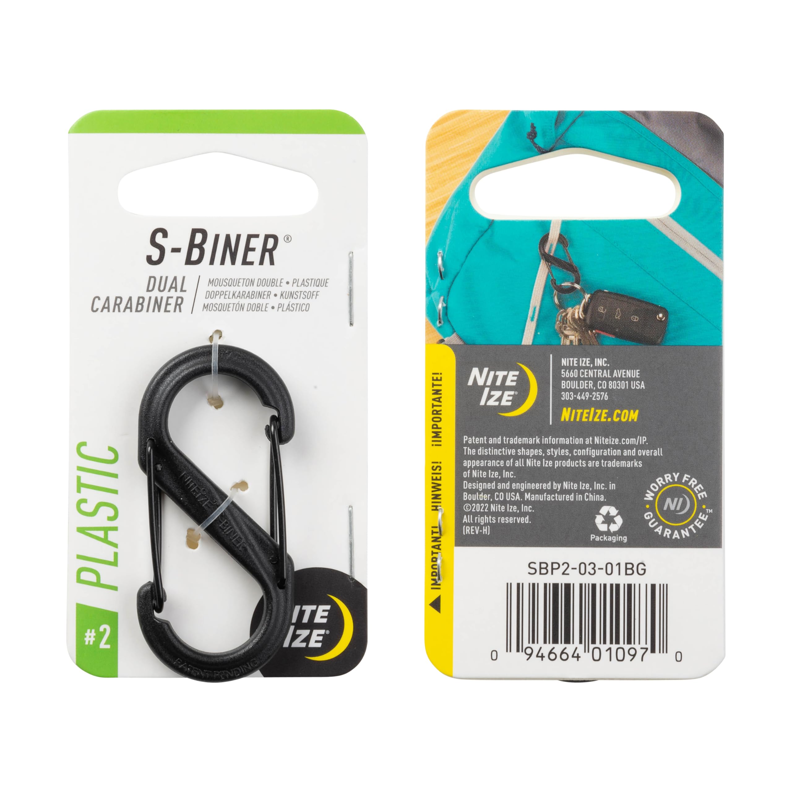 Amazon.com: Nite Ize S-Biner Plastic Dual Carabiner - Durable Dual