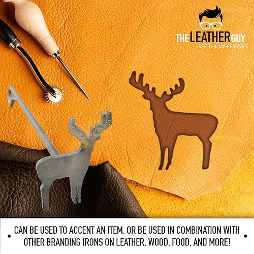 Miniatura 7 de The Leather Guy Hierro de marca de 2.75 pulgadas, cruz, para marca, madera, cuero y parrilla. Método de marca fácil de usar para un toque