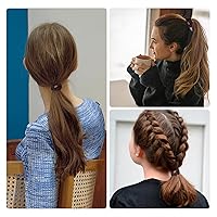 Vista 26 de JessLab Bandas elásticas para el cabello, 10 ligas para el cabello de satén de seda, suaves y elásticas, sin daños, accesorios elásticos