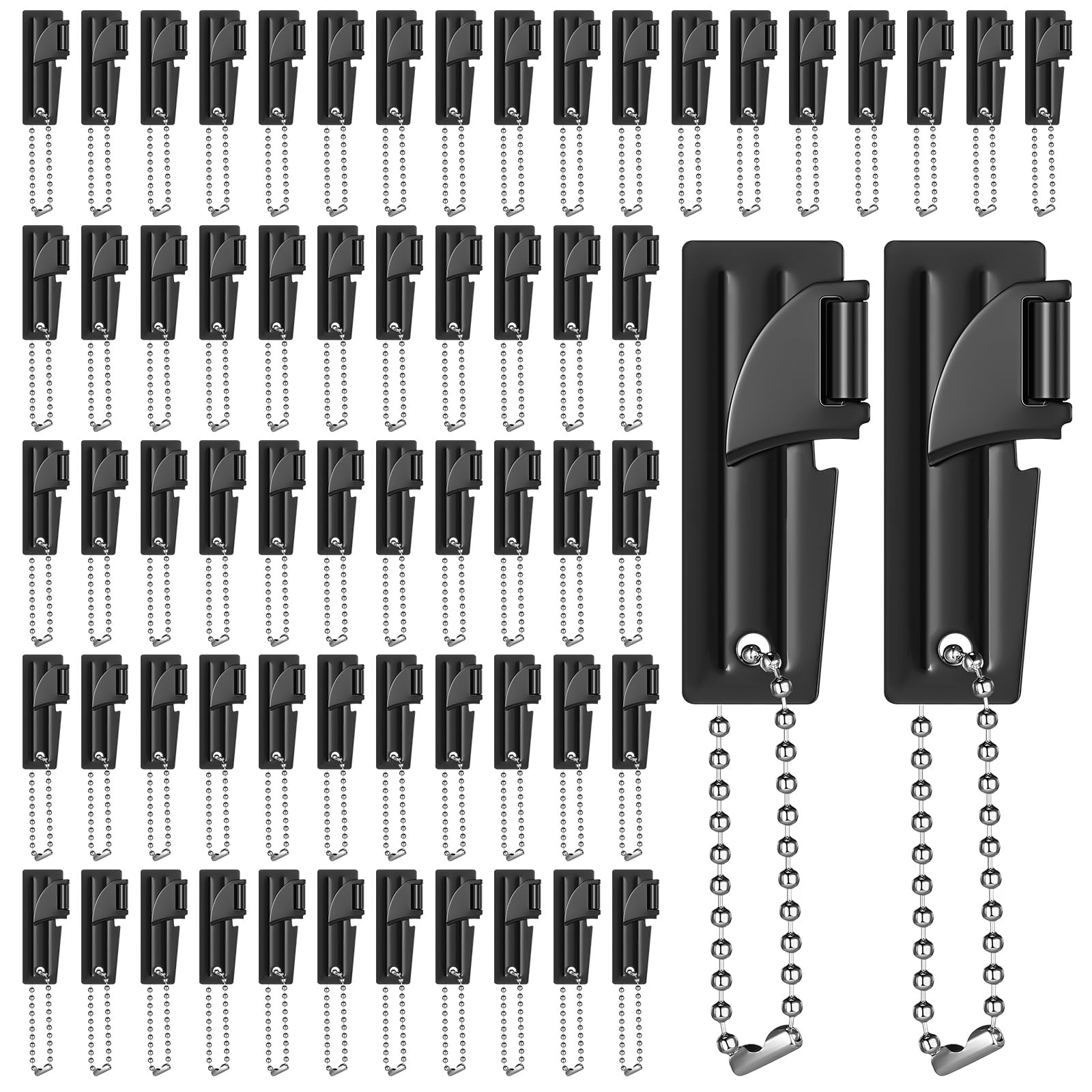 Tarpop P38 Dosenöffner, Militär, Edelstahl, Survival-Dosenöffner, Camping, Dosenöffner, Armee, Notfall, tragbarer Schlüsselanhänger, manueller Dosenöffner für Reisen, Weihnachtsgeschenk, 100 Stück