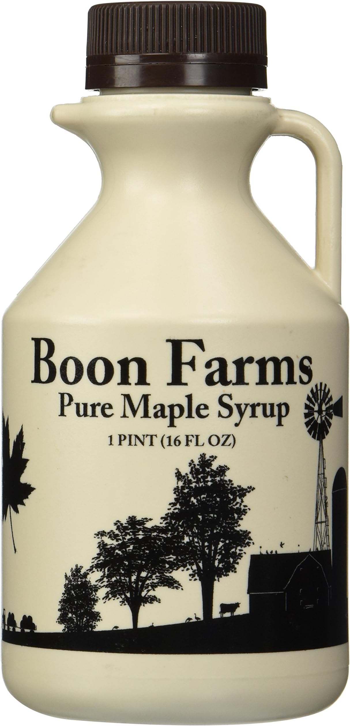 Boon Farms 100% Pure Maple Syrup, Grade A Dark Color, Robust Taste, 1 Pint, 16 Ounces