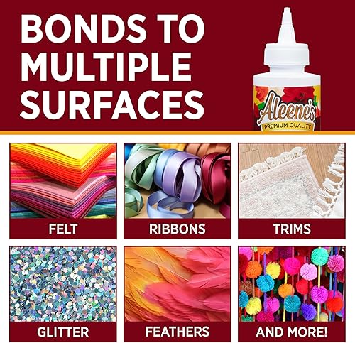 Miniatura 4 de Aleene's Felt Fabric Fusion 43234 - Pegamento para fieltro, blanco