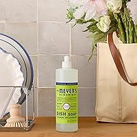 Vista 5 de Mrs. Meyer's - Detergente líquido para platos, aroma a verbena de limón, fórmula biodegradable, paquete de 3 unidades, 16 fl oz
