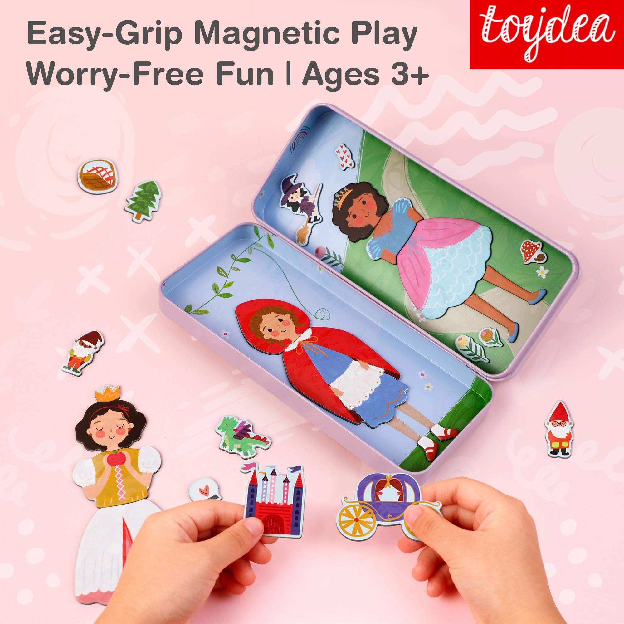 Gioco magnetico Puzzle Box Fiaba – Stimola la creatività e le capacità motorie | Giocattolo magnetico a partire dai 3 anni in su, ideale per i bambini, perfetto per i viaggi e la casa