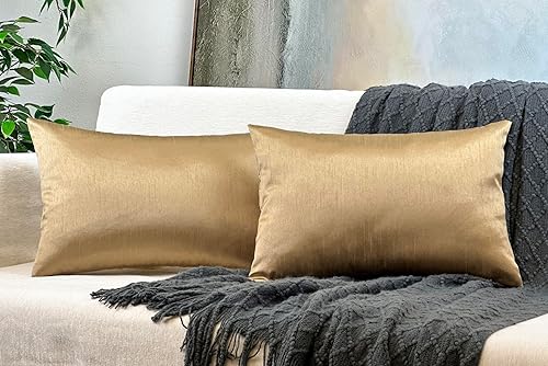 Vista 99 de Aiking Home - Funda de almohada de seda sintética, cierre de cremallera, juego de 2