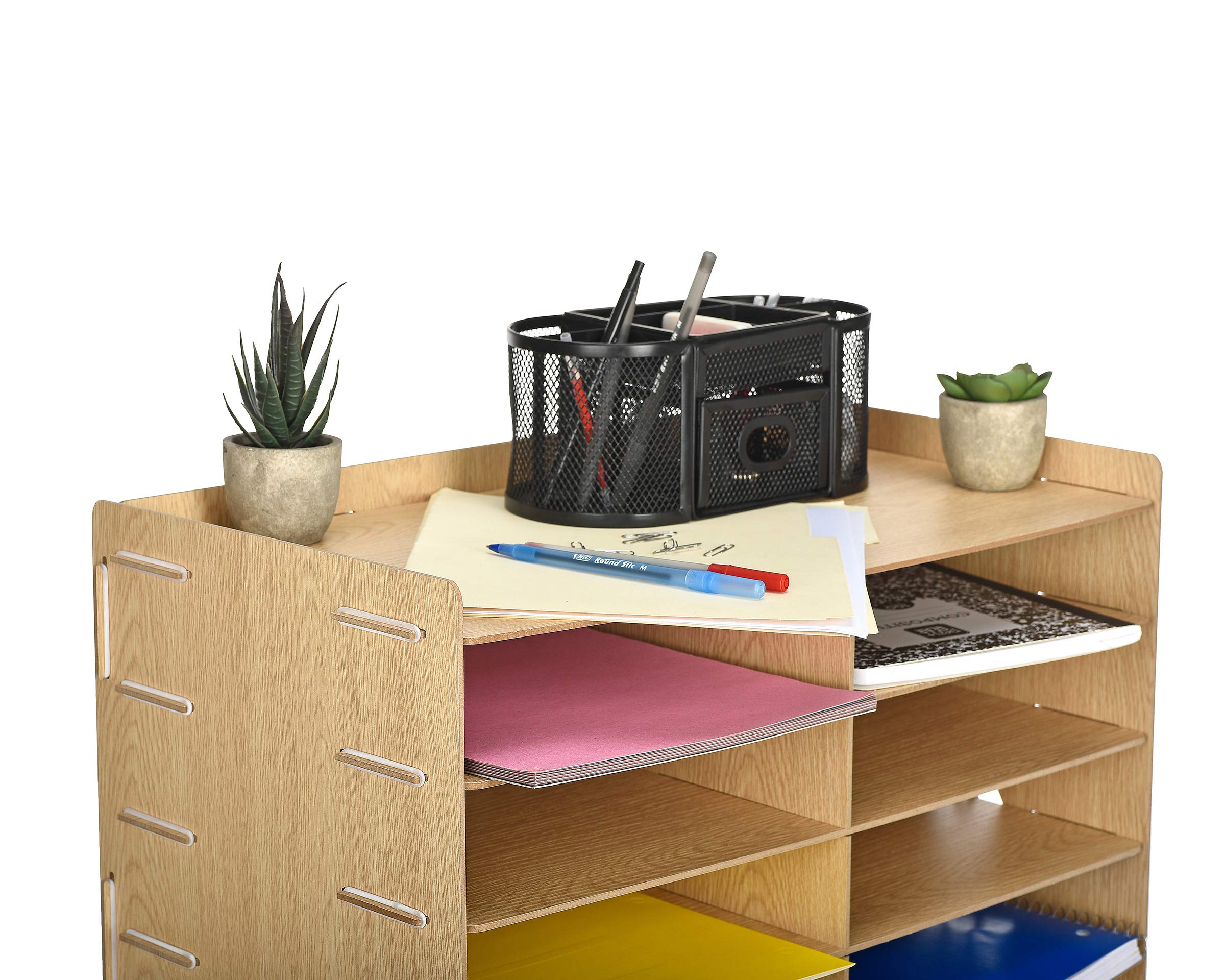 Buy Adir Wood Paper Storage Organizer Construction Paper Storage