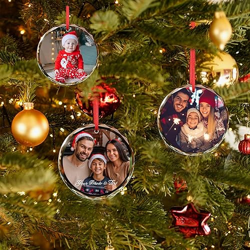 Miniatura 9 de Adorno de Navidad personalizado 2023, adorno de Navidad personalizado, adorno de Navidad con foto de doble cara, adornos de Navidad personalizados,