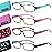 EYEGUARD 4 Pack Blue Light Reading Glasses for Women Computer Readers Fashion Spring Hinge Eyeglasses 2.00