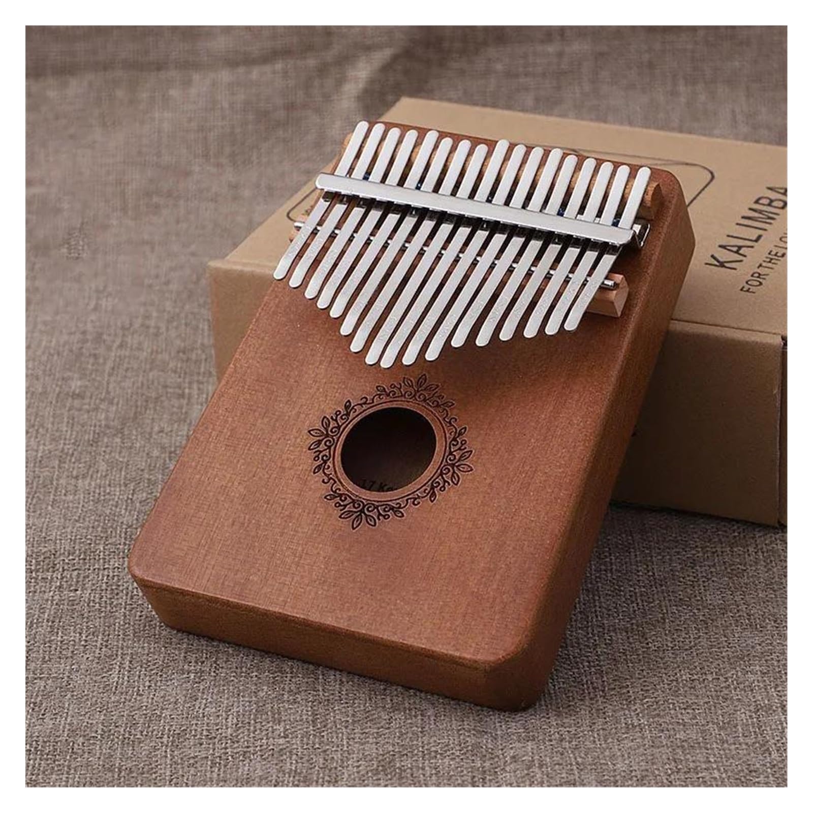 Anfänger Kalimba Hölzernes 17 Schlüssel-Anfänger-Kalimba-Musik-tragbares professionelles Daumen-Klavier-chromatische Skala (Color : 8)