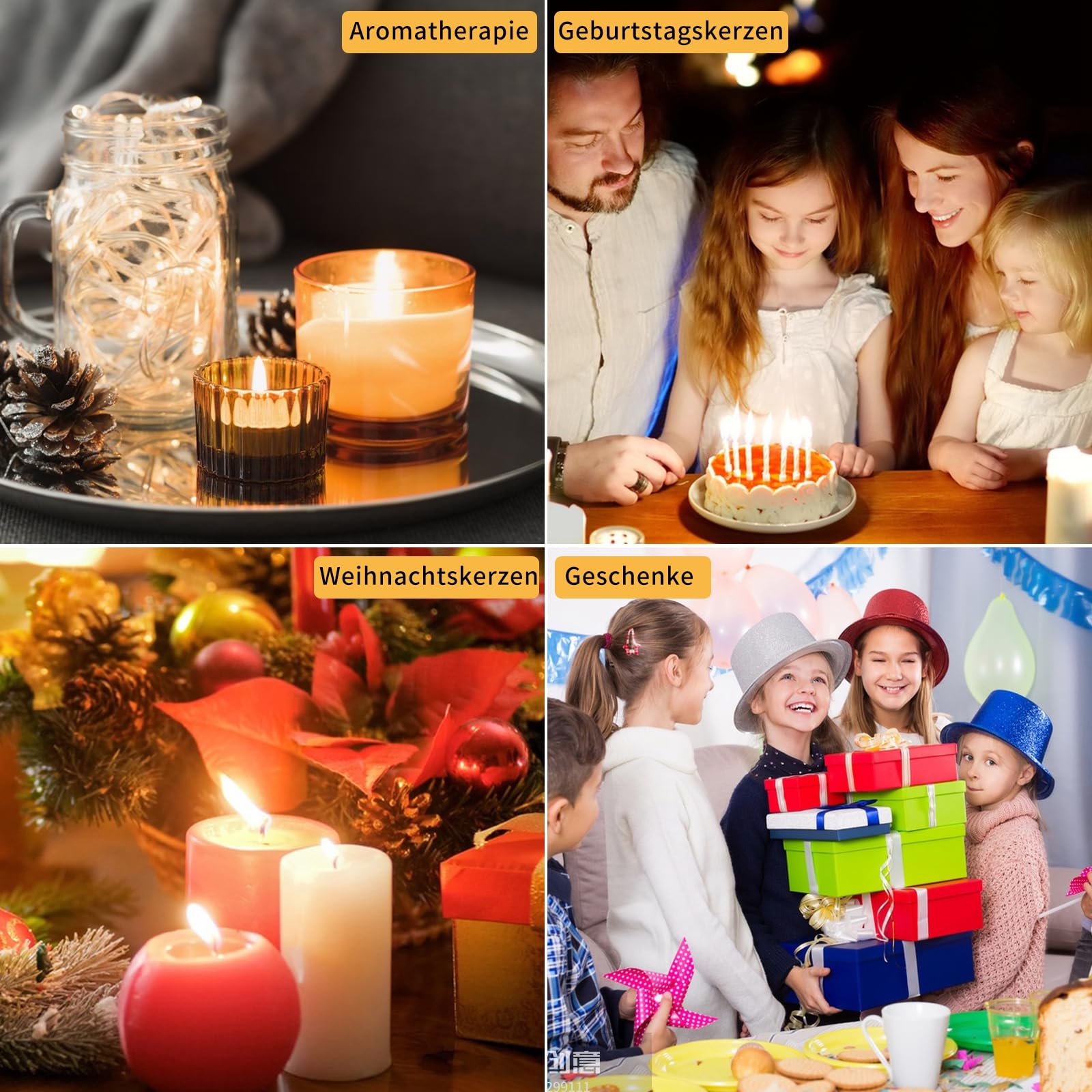 Set Stoppini Per Candele Fai Da Te: 61 Metri Di Cotone, 100 Basette Metalliche E 6 Centratori In Legno Per Candele Profumate E Decorazioni Fai Da Te - 4