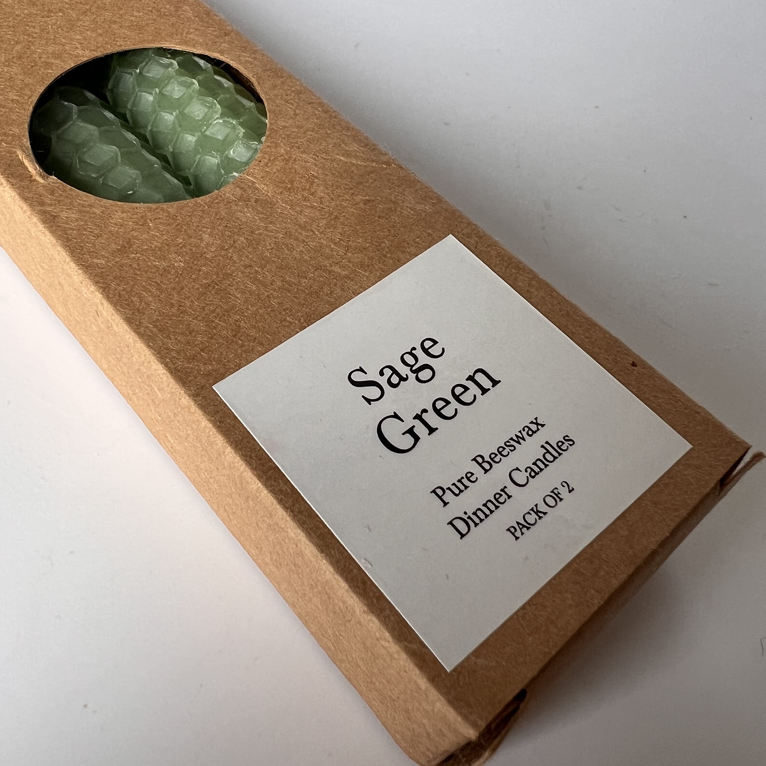 100% Pure Beeswax Dinner Candles, Subtle Honey Smell, Gift for Her 10 Colours (Mint Green), Spearmint Green - Image 4