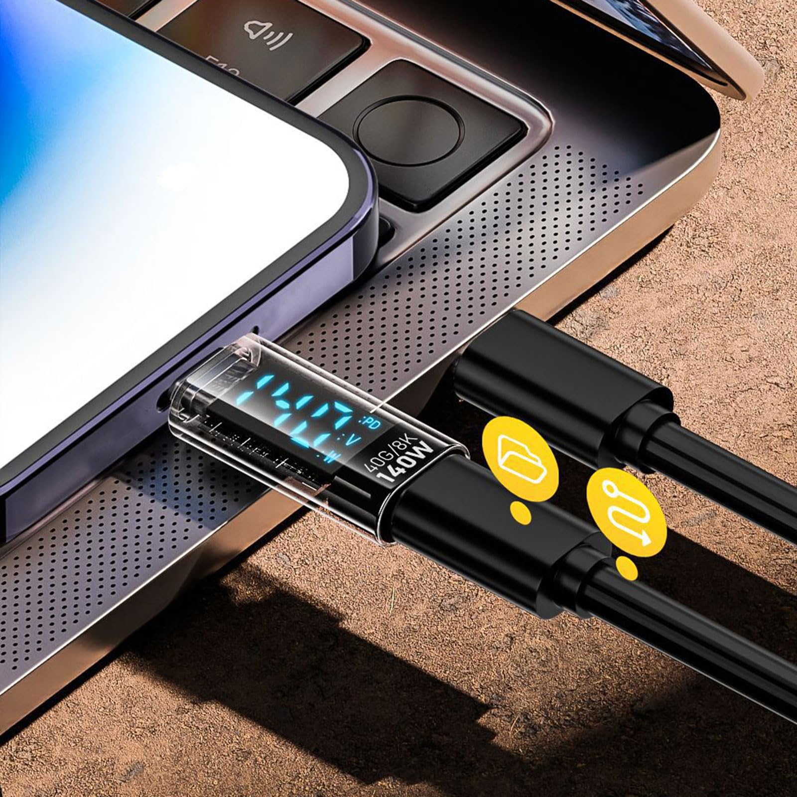 Convertidor Tipo C Hembra A Micro USB Macho Compatible Con Carga Y Sincronización De Datos USB C A Micro USB Adaptador Conector Con Sincronización De Cordón Micro Dispositivo Con Cable
