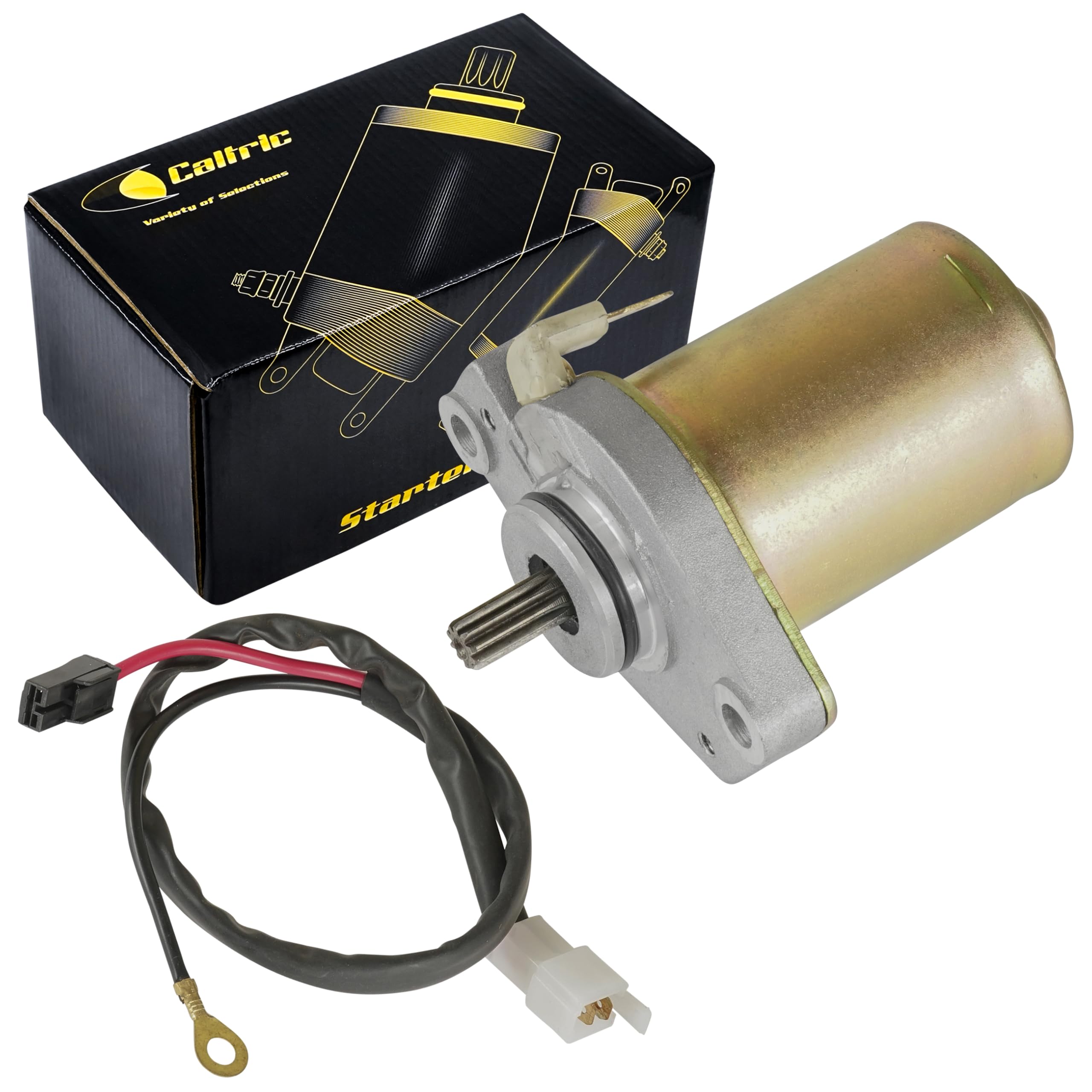 STABSOLI Starter Motor & Solenoid Relay For Polaris Sportsman 90 2001-2006, Scrambler 90 2001-2003, Predator 90 2003-2006, E-TON 90 0450533 0451692 18643 18644 SMU0273 SMU0284 410-54058 57-2732 - Foto 3