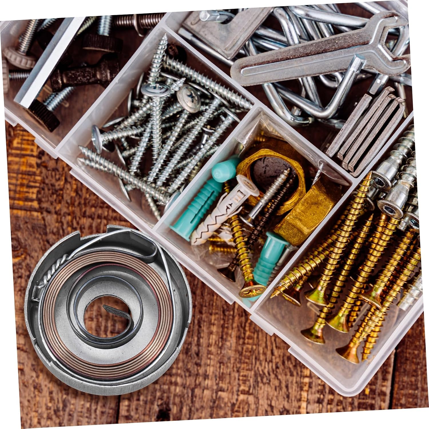 Gadpiparty Drill Press Quill Spring Replacement Return Coil Spring Assembly Safety Coil Spring Span
