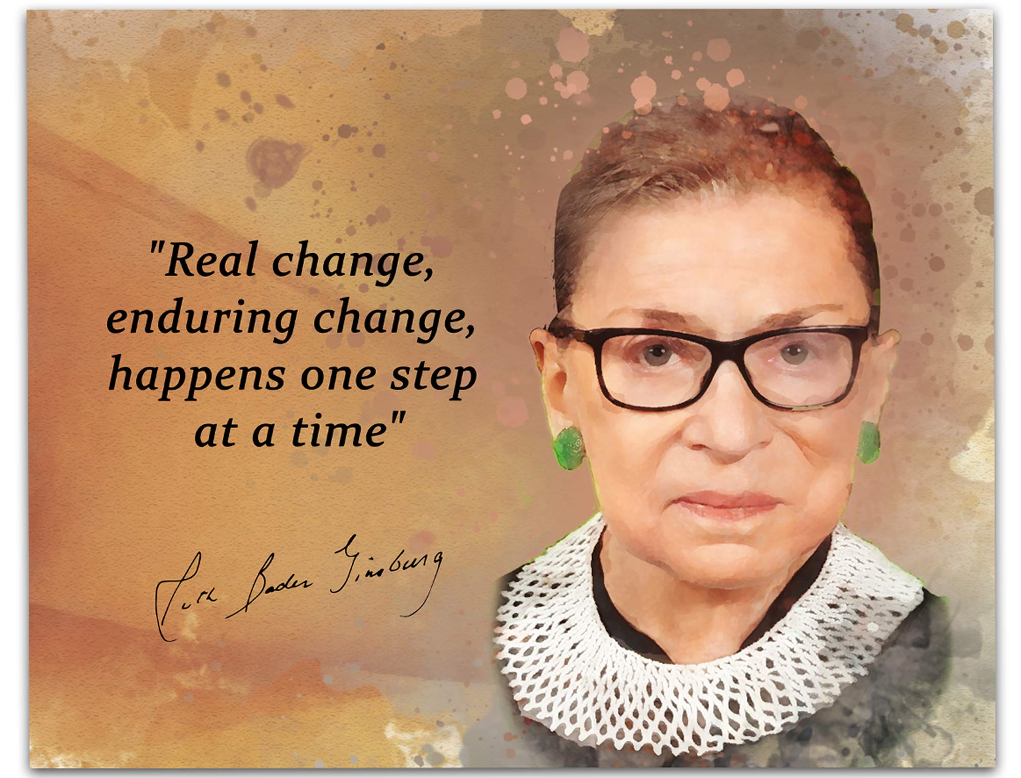 Buy Ruth Bader Ginsberg Quote Wall Art, Real Change, Enduring Change