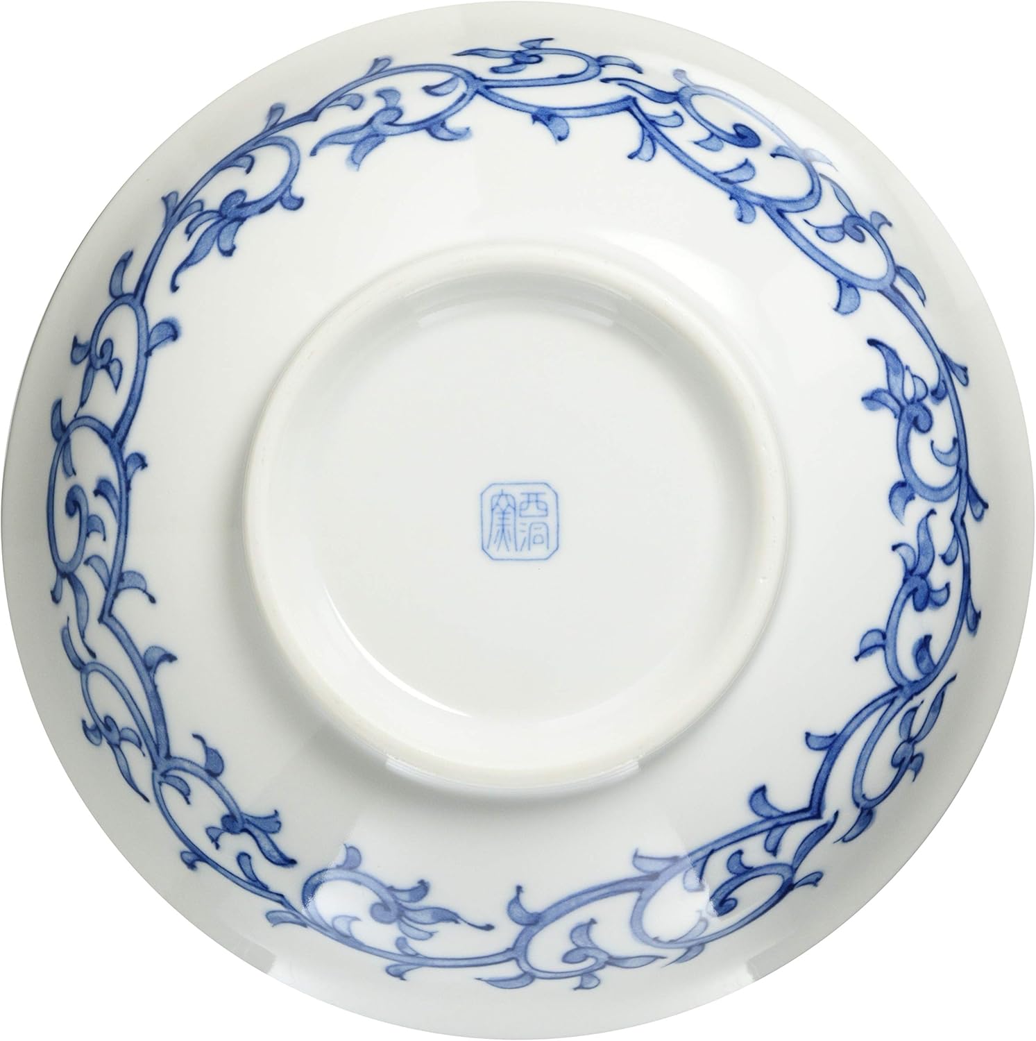 Mino Ware Bowl, Pot, Ramen Bowl, Approx. 7.9 inches (20 cm), Microwave, Dishwasher Safe, Chrysanthemum Dyed Arabesque 131-1312