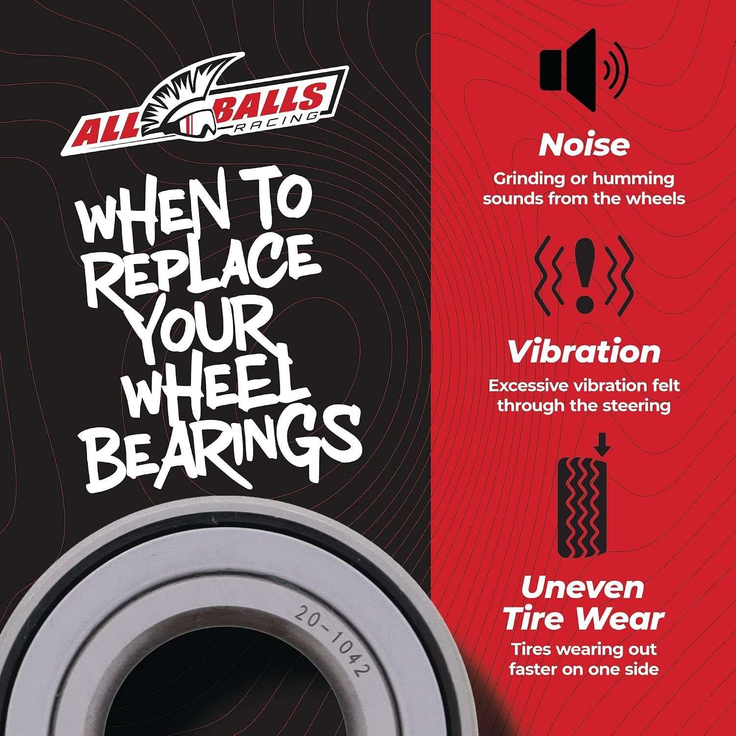 All Balls Racing Wheel Bearing Kit 25-1536 Compatible with/Replacement for Kawasaki KVF650 I Brute Force 2006-13, KVF750 Brute Force 2005-2021, KVF750 Brute Force EPS 2012-2023, Mule 2510 Diesel 2002