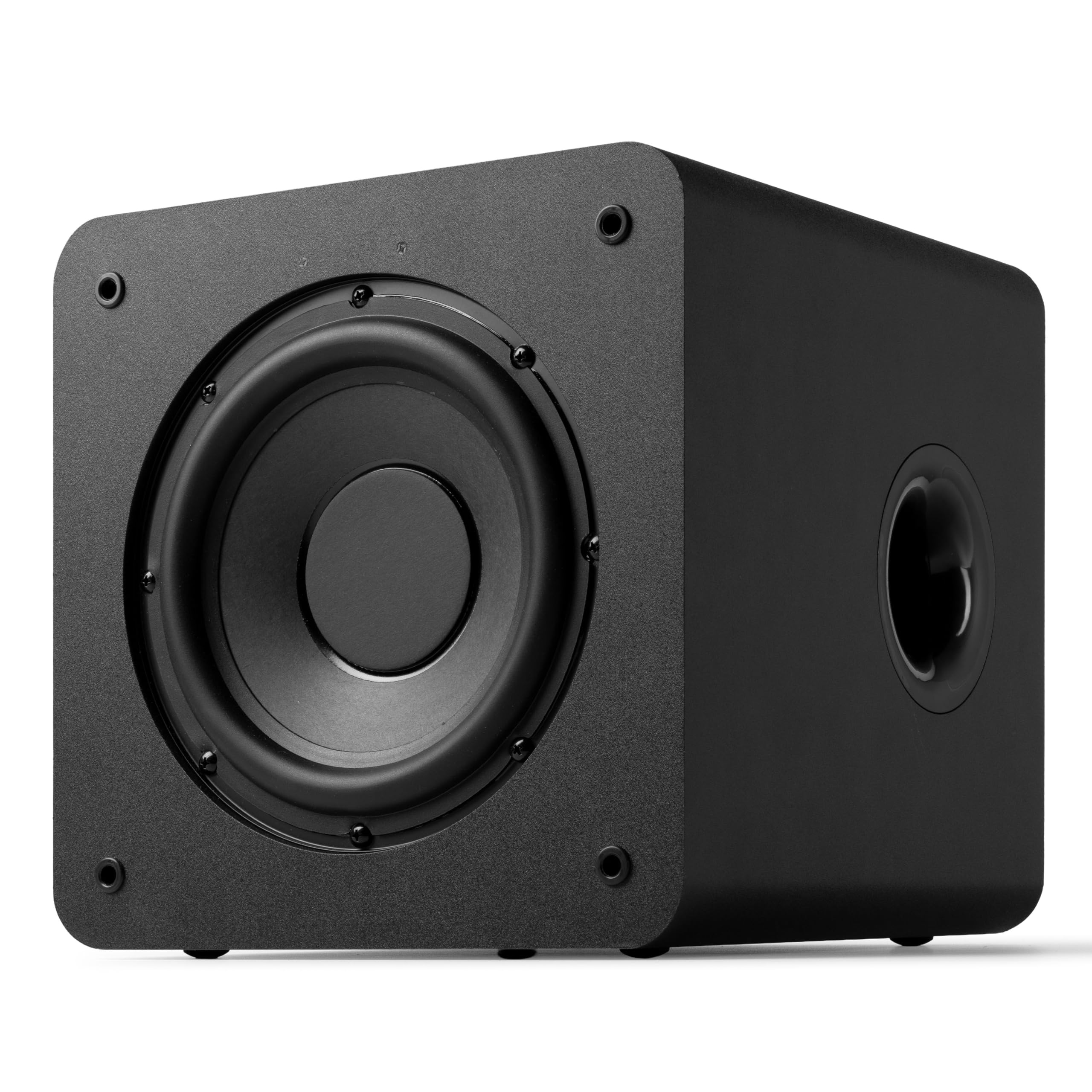 Audizio SW80D Subwoofer Aktiv - 160 Watt - 8 Zoll, Leistungsstarker Aktiv Subwoofer Heimkino - Für Klare Bässe, Eingebauten Class-D-Verstärker, Beeindrückende Audiowiedergabe von 60 Hz bis 250 Hz