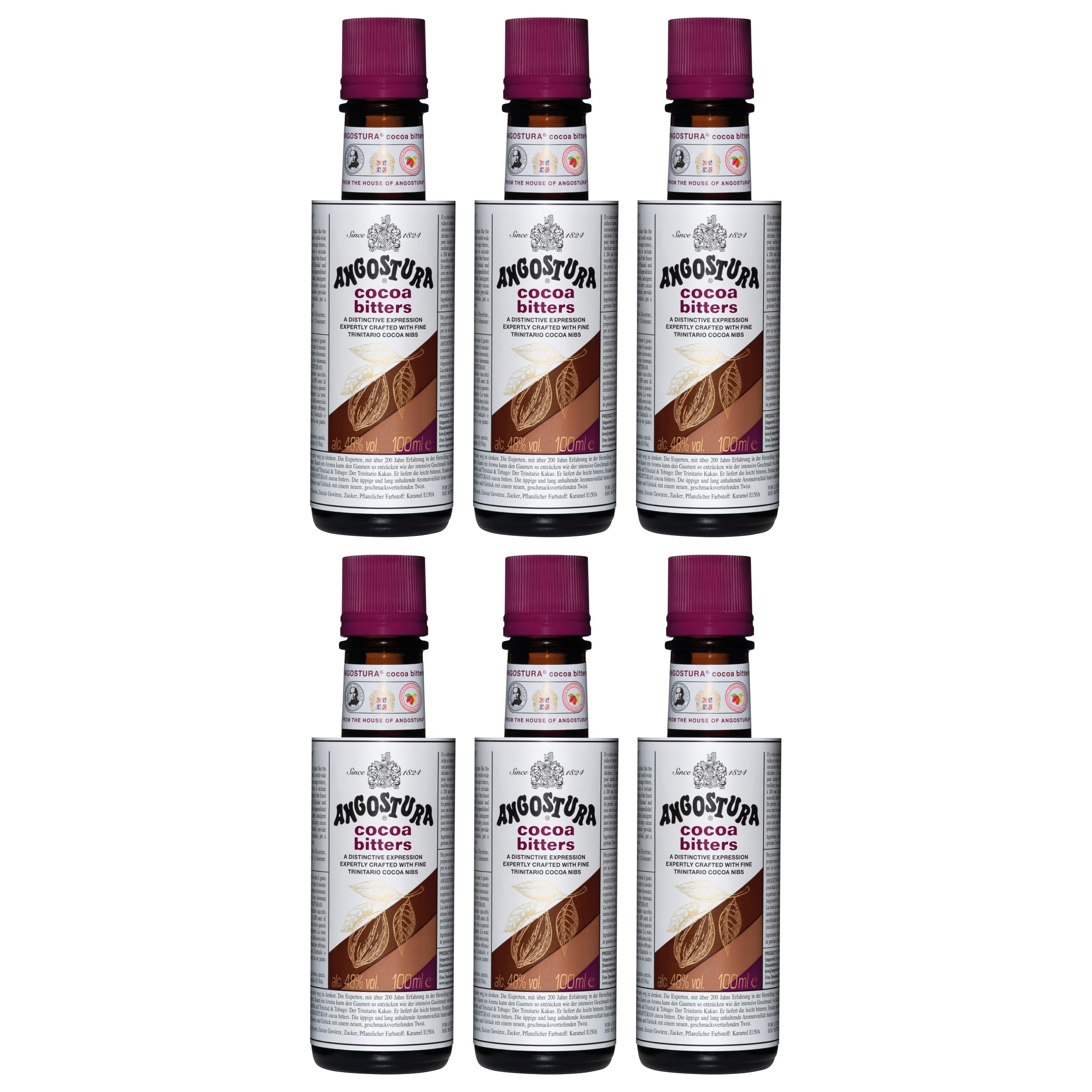 Angostura Cocoa Bitter trocken Trinidad und Tobago inkl. FeinWert E-Book (6 x 0.1 l)