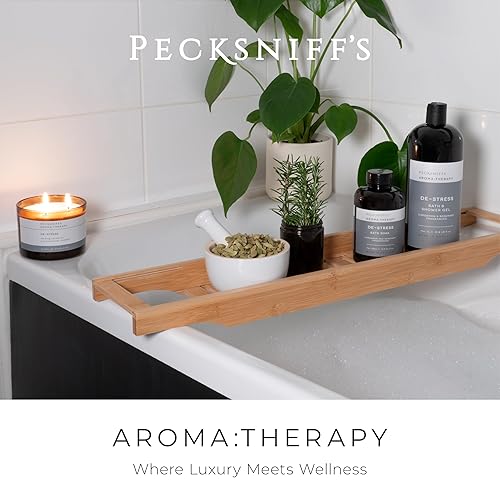 Miniatura 7 de Pecksniff's Aroma:Gel de ducha terapéutico para desestresar – Lujoso limpiador hidratante de baño y cuerpo, botella de 33.8 fl oz/33.8 fl oz
