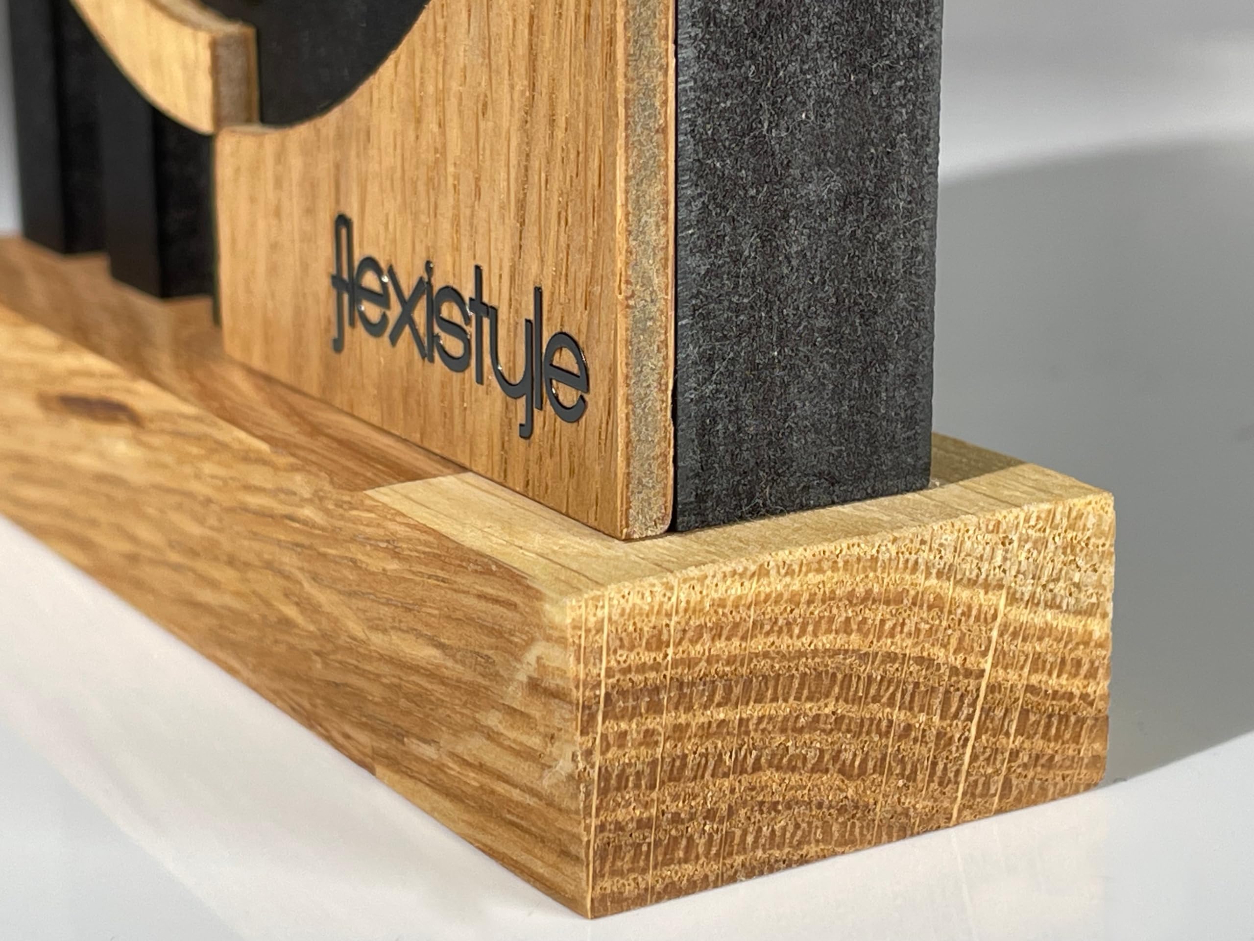 FLEXISTYLE Moderno Reloj de pie pequeño de Madera Roble salón baño (Estilo 3)