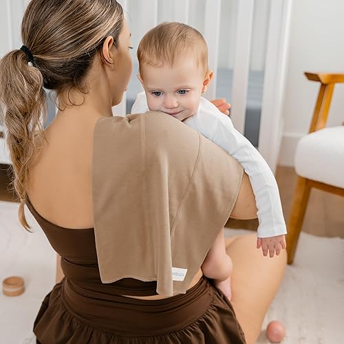 Miniatura 18 de Comfy Cubs Juego de 6 paños para eructos para bebés, grandes, 6 capas, ultra absorbentes, 100% algodón para escupir, babear y ensuciar, suaves,