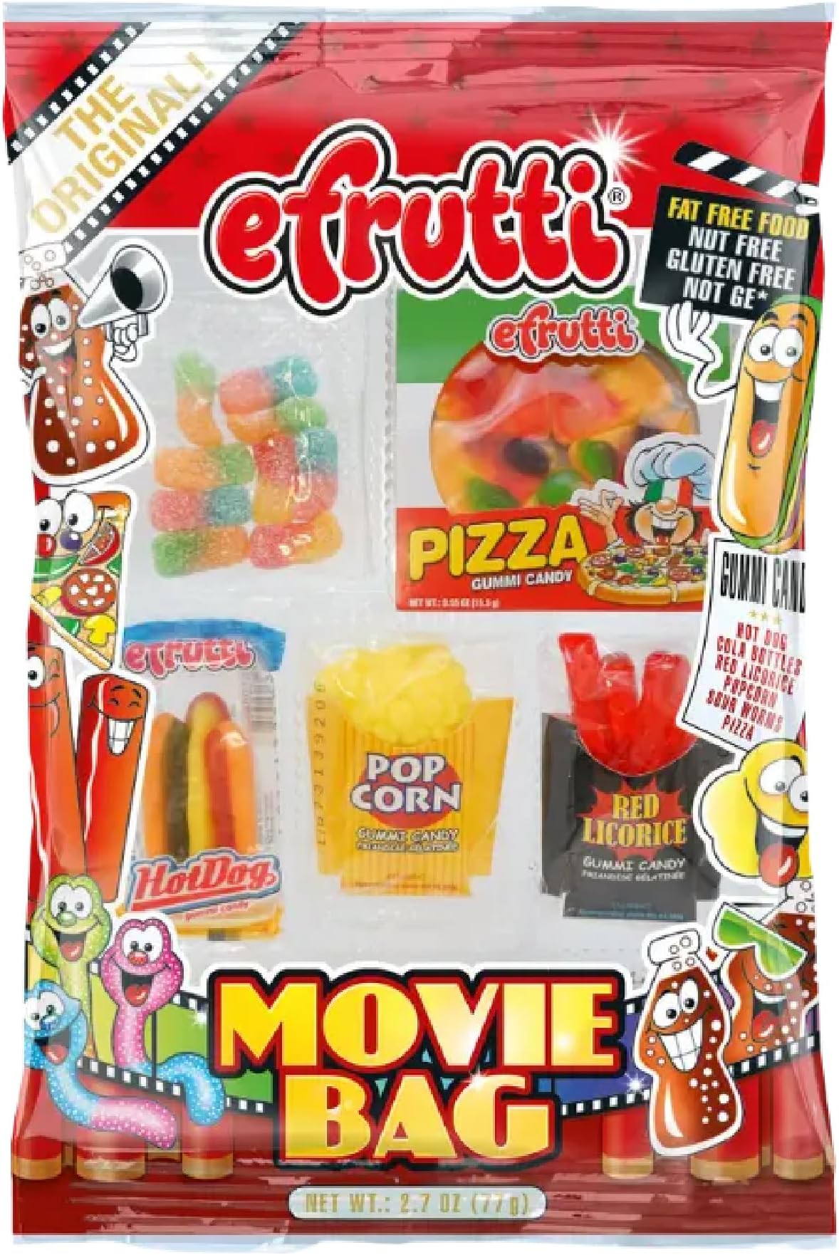 Gummy Movie Bag - E Frutti Gummy Candy, 2.7 oz