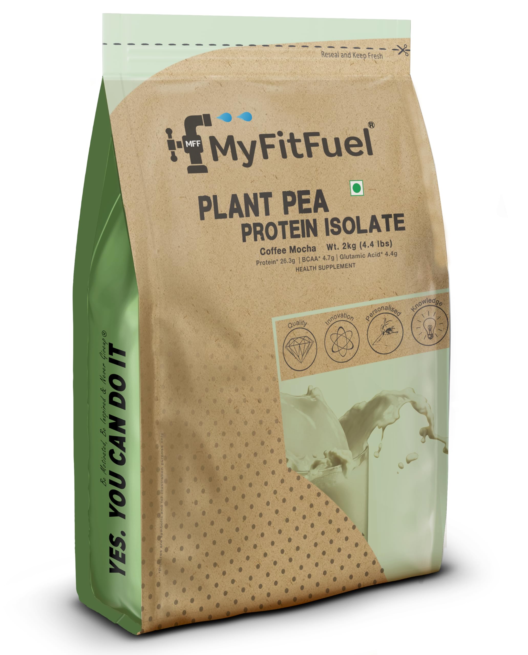 MyFitFuel Clean Plant Pea Protein Isolate (28g Protein, 5g BCAA, 10.8g EAA) |Easy to Digest | Vegan Plant Protein Powder [1Kg, 28 Servings, (Unflavoured)] — Amazon image 32