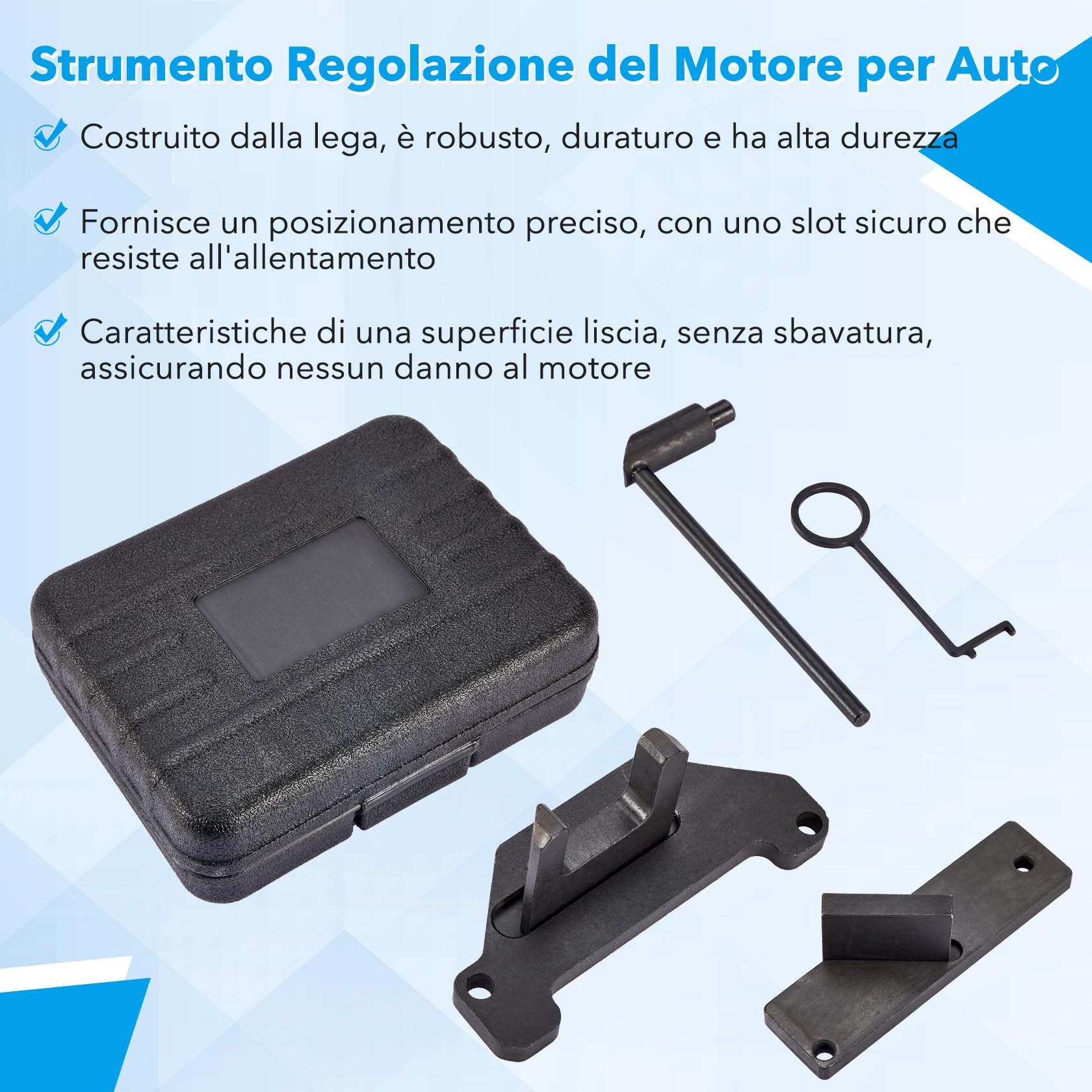 CarBole Kit di Attrezzi per la Messa in Fase del Motore 1.2 GDI PureTech Strumento di Allineamento dei Camme per Motori per Modelli Citroën,Peugeot e Opel,OEM:0109-2B,J-0109-2C,J-0109-2D