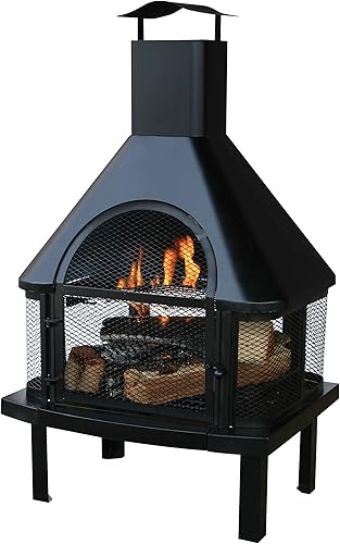 Uniflame hogar con chimenea, negro disponible en Yaxa Venezuela