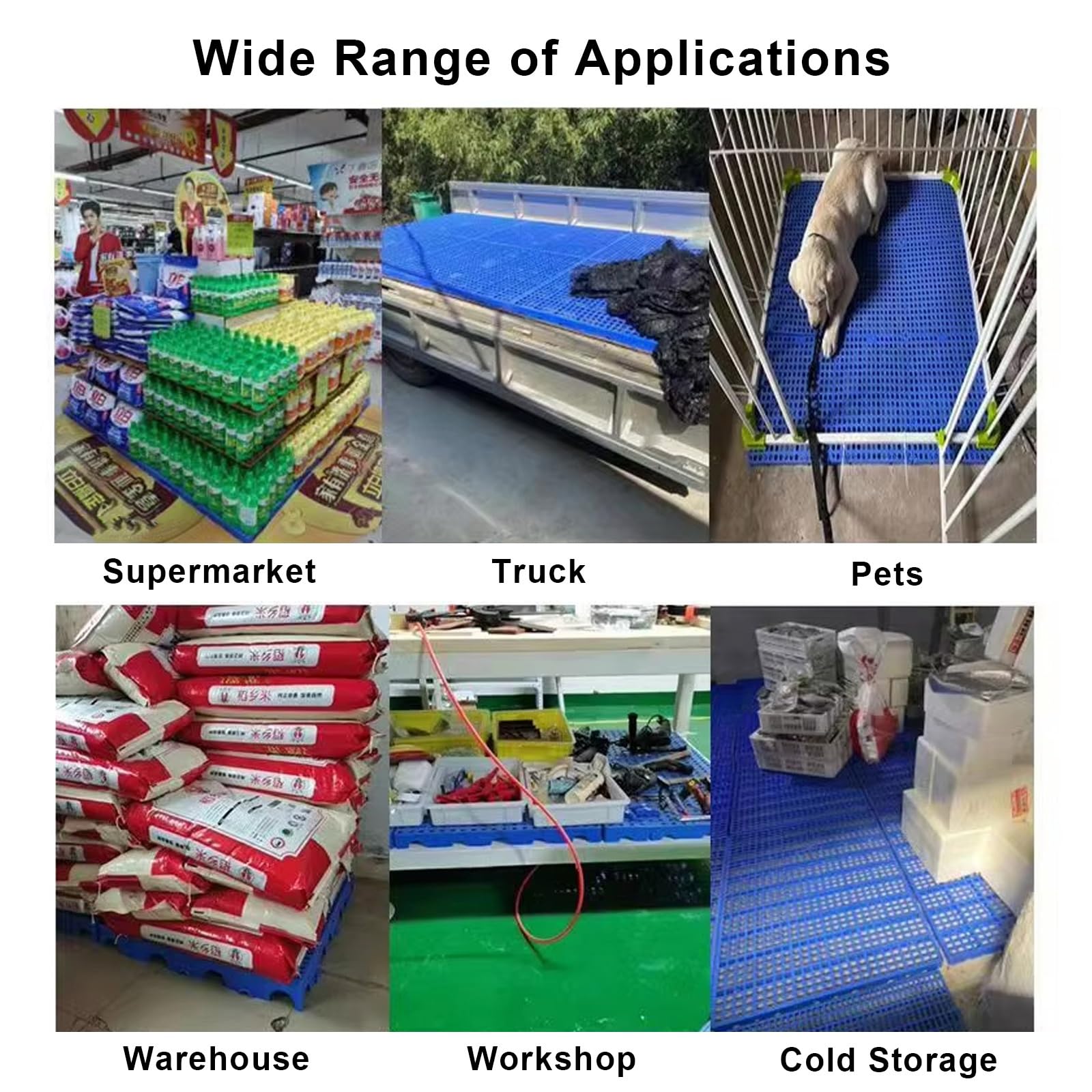 Oddychająca paleta HDPE, odporna na wilgoć platforma 997,9 kg/m², do piwnicy, budy, ogrodu, przechowywania na patio