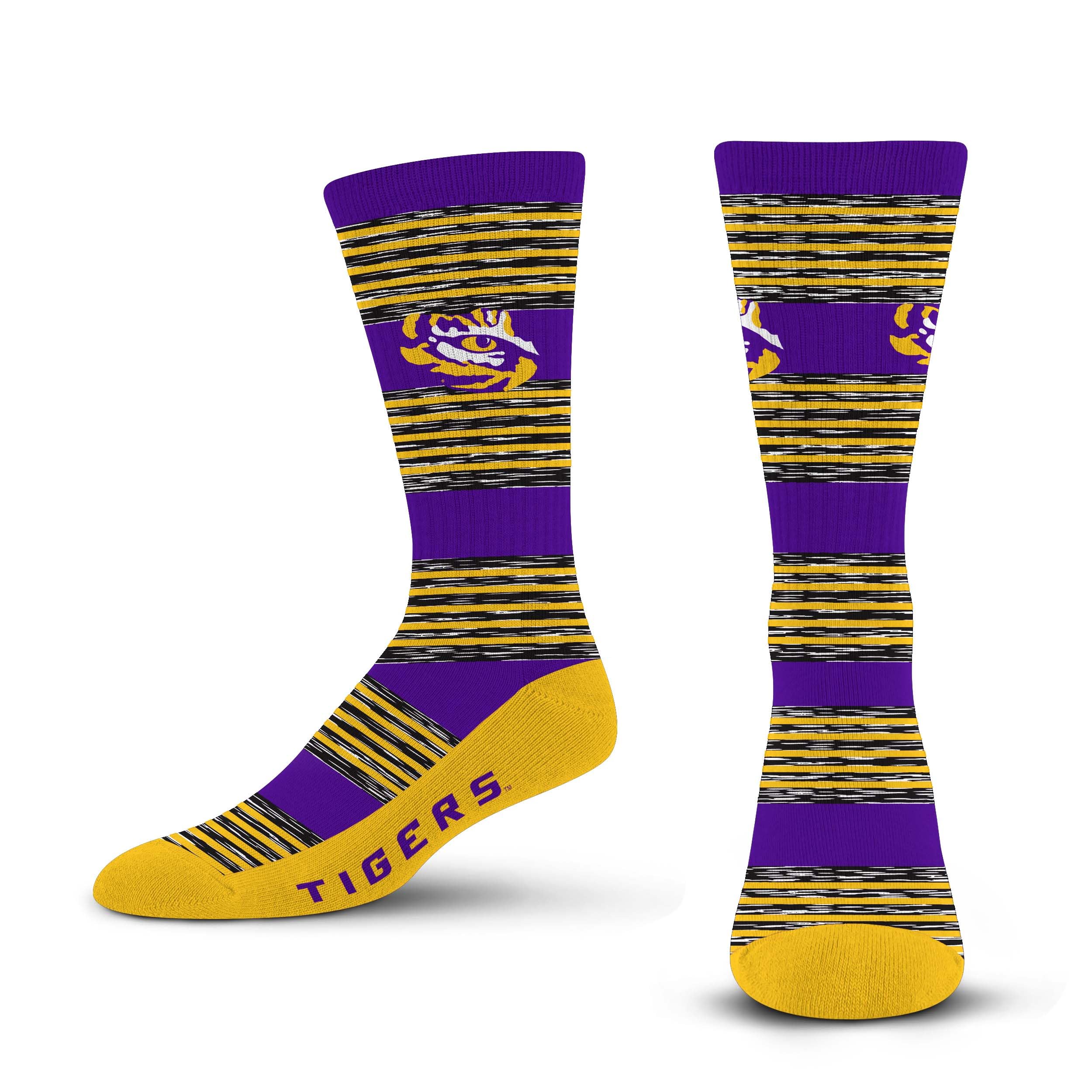 For Bare FeetMen's RMC Multi Stripe Crew Sock NCAA