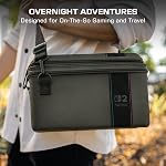 Turtle Beach PlayTrek 2-in-1 Case Officially Licensed for Nintendo Switch 2, Large Hard Shell Carrying Case, Game Card Case, Overnight Case, Dock Storage - Charcoal Black