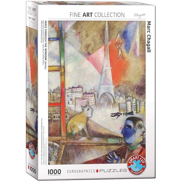 Eurographics "Marc Chagall París través de la Ventana Puzzle (1000 Piezas, Multi-Color)